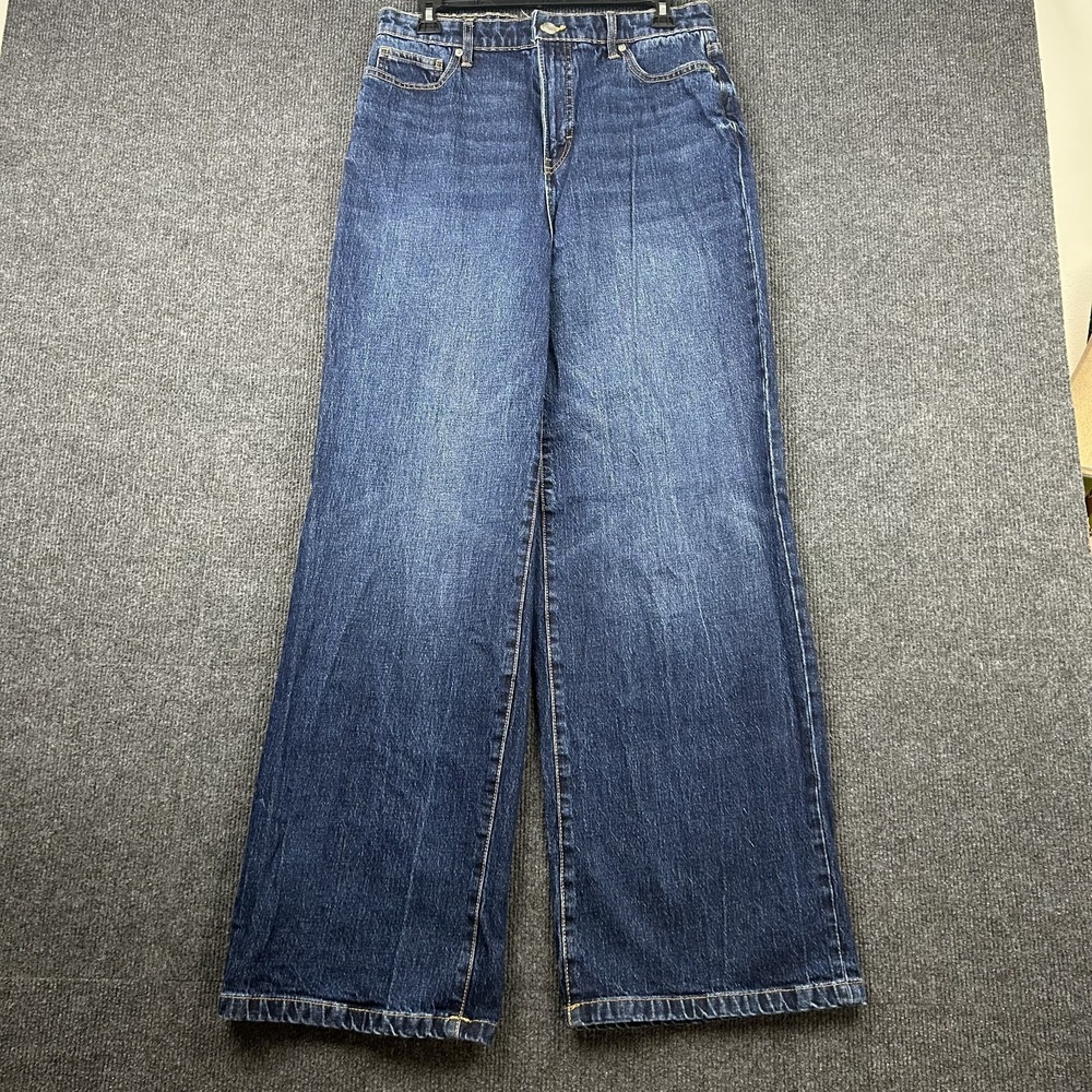 High-Rise Wide Leg Jeans - Blue
